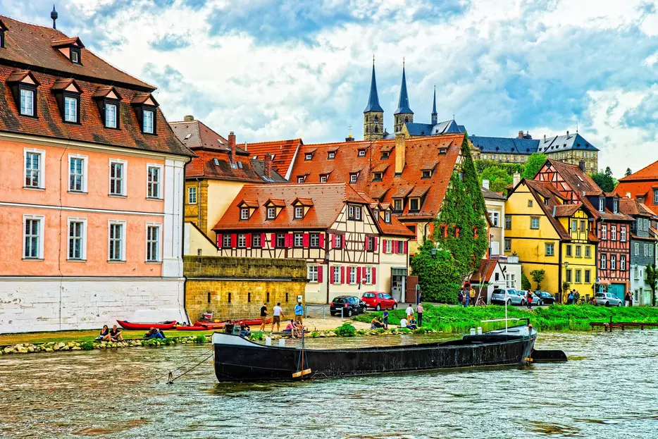 524899588 Panoramic view of Little Venice in Bamberg in Germany