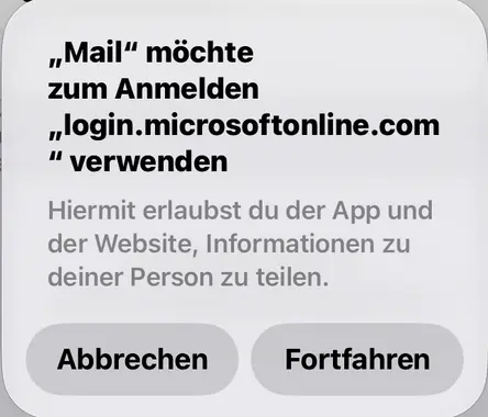 Anmeldung bei Microsoft