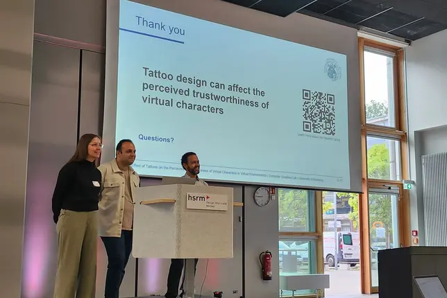 Präsentation des Papers zu Tattoos und virtuellen Charakteren beim GI-Workshop VR/AR 2026