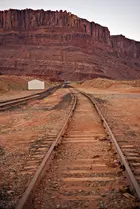 Utah Railways USA – Zuggleise im Süden des Bundesstaates Utah, USA. Bild aus der Transportation Photo Collection.