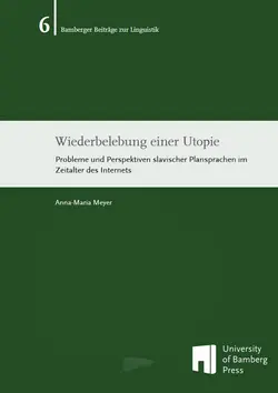Buchcover von "Wiederbelebung einer Utopie : Probleme und Perspektiven slavischer Plansprachen im Zeitalter des Internets"