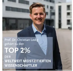Prof. Dr. Christian Ledig unter den Top 2% der weltweit meistzitierten Wissenschaftler