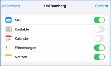 gewünschte Dienste deaktivieren