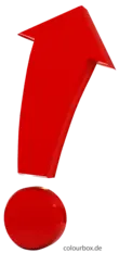 Ausrufezeichen Rotes Ausrufezeichen