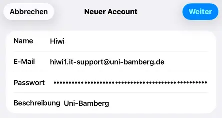 view Setting up a task-based mailbox on iOS 