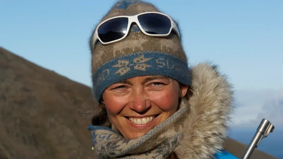 Birgit Lutz, Abenteurerin, Autorin, Arktis-Expertin Abenteurerin bei einer ihrer Expeditionen in die Arktis.