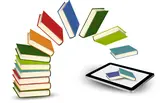 books flying into a tablet