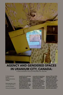 Poster for the guest lecture by Prof. Robert Boschmann. In addition to the information about the guest lecture, it shows a dilapidated room in an old house.