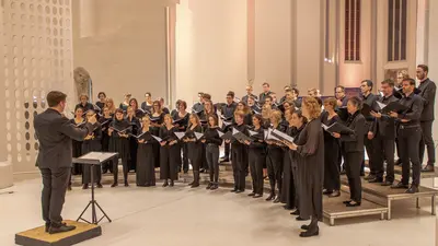 Auftritt des Vocalensembles Würzburg in der Aula Bamberg