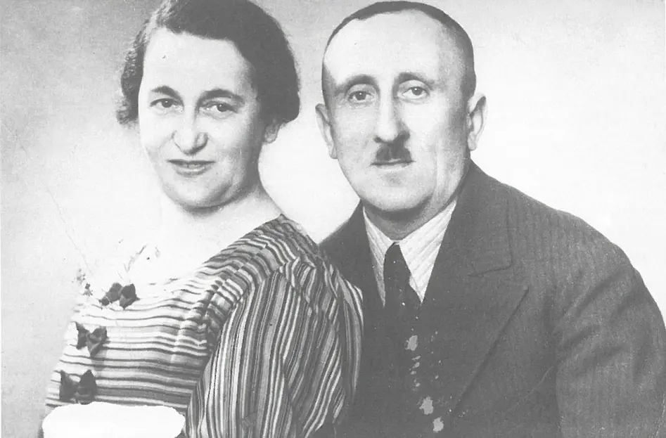 Katinka Hellmann, geb. Erlanger, mit ihrem Ehemann Max Hellmann