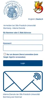 Abbildung der Shibboleth-Anmeldung für Mailex