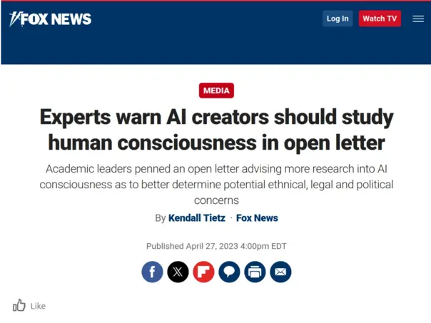 Preview of Article on Fox.com