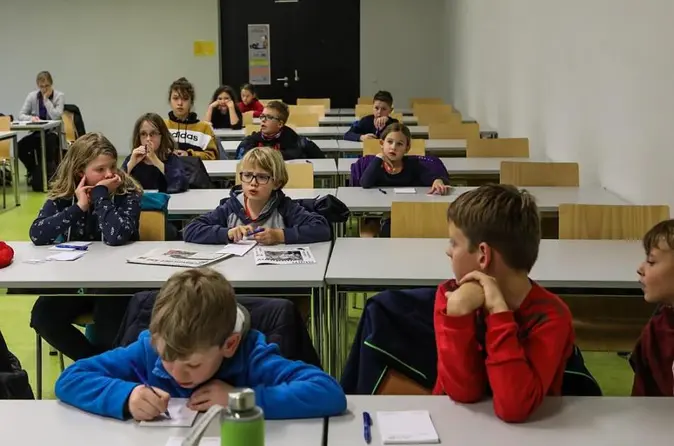 Kinder, Kinder-Uni, Hörsaal, Universität Bamberg