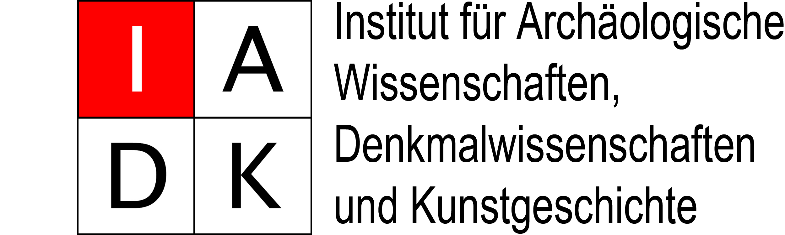 Logo des Instituts für Archäologische Wissenschaften, Denkmalwissenschaften und Kunstgeschichte (IADK)