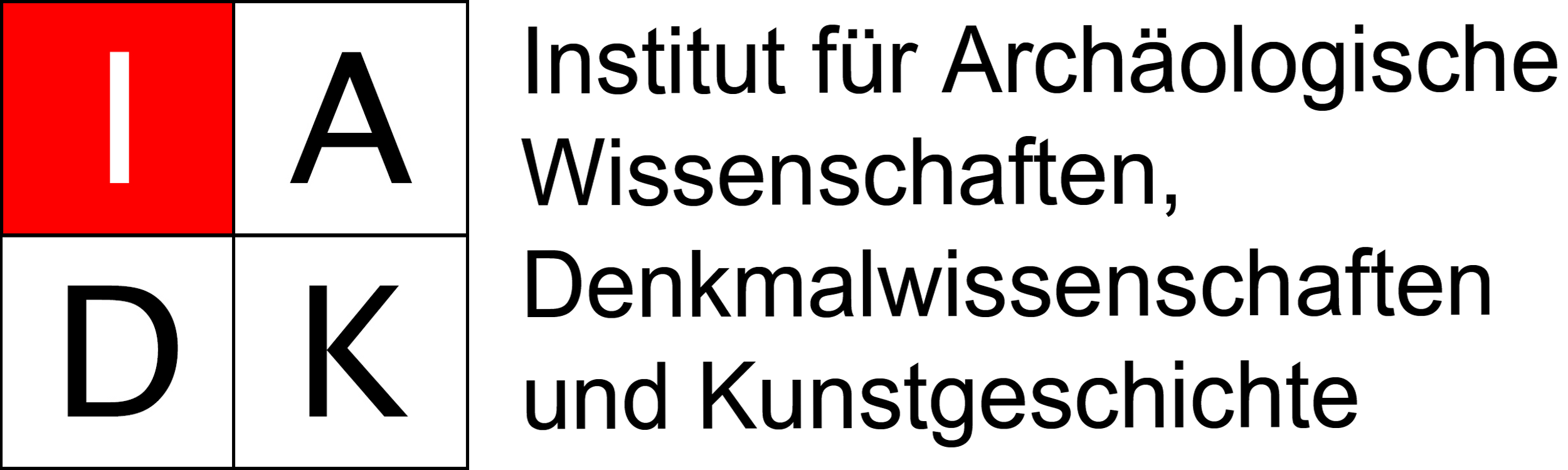 Logo des Instituts für Archäologische Wissenschaften, Denkmalwissenschaften und Kunstgeschichte (IADK)
