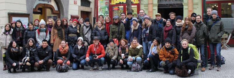 Gruppenbild der Prag-Exkursion (WS 2015/16)