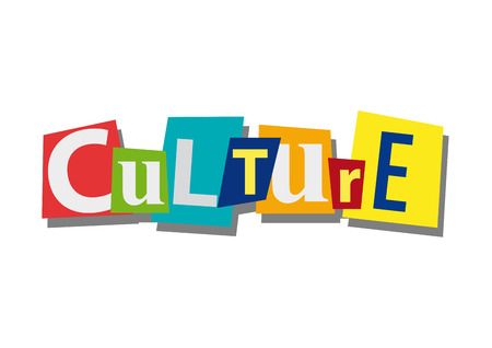 The Word Culture. Banner with the Text Stock Vector - Illustration of ...