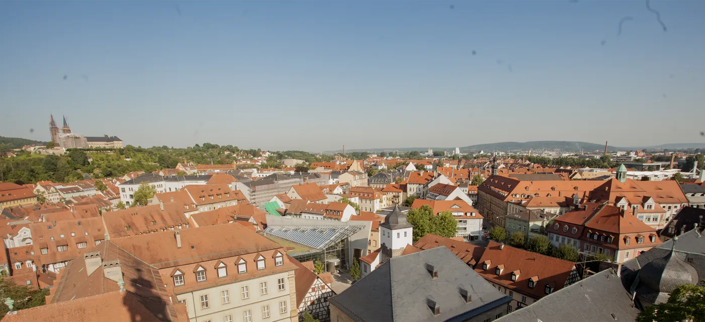 Bamberg aus der Luft.